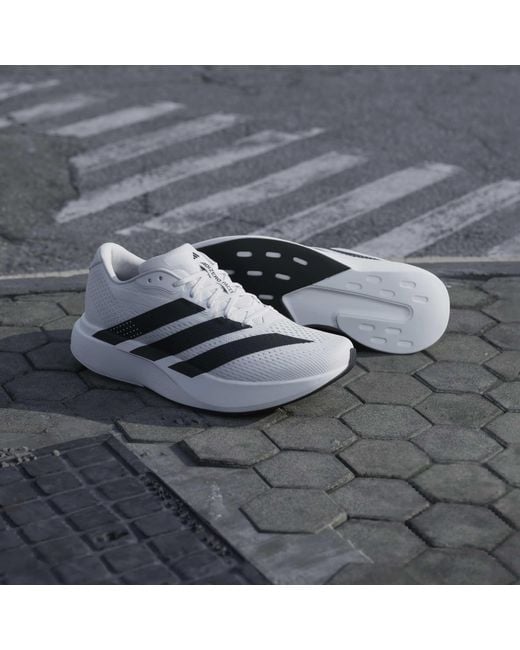 Adidas White Adizero Pacer for men
