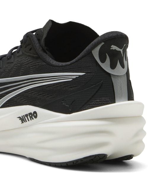 PUMA Black Deviate Nitro 4 Road Running Shoes for men