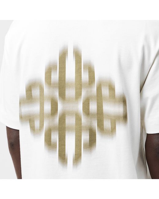 The Couture Club White Blurred Graphic Emblem T-Shirt for men