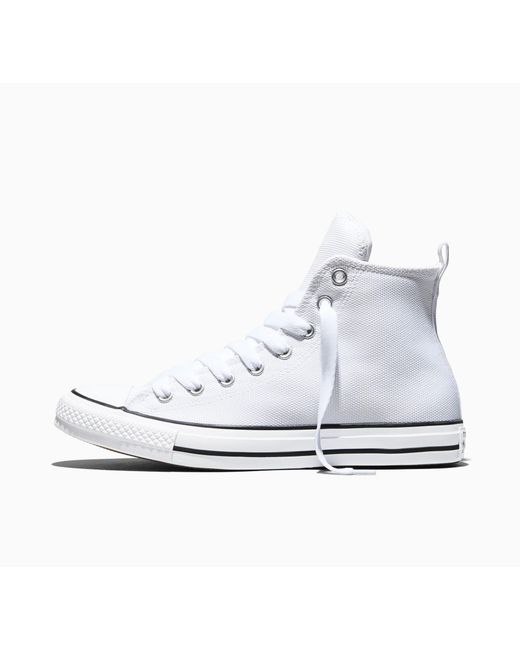Converse White Canvas High-Top Trainers for men