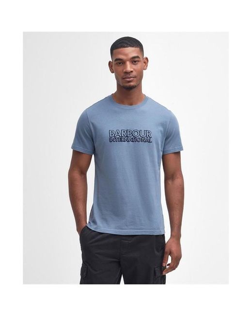 Barbour Blue Hardy Graphic T-shirt for men