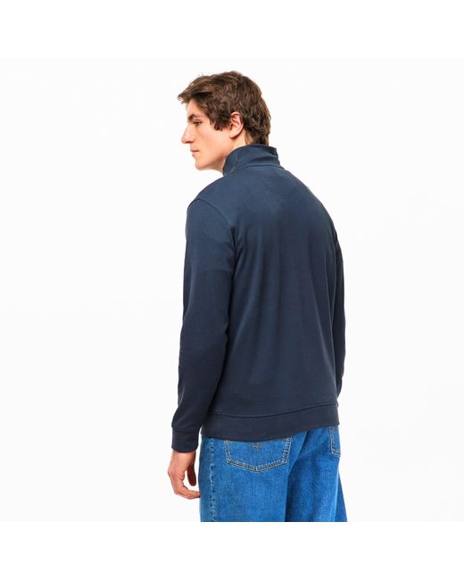 Barbour Blue Lambeth Half Modern Heritage Quarter Zip Fleece for men