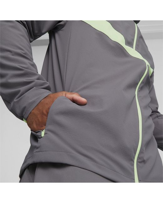 PUMA Gray Run Ultraweave Performance Training Jacket for men