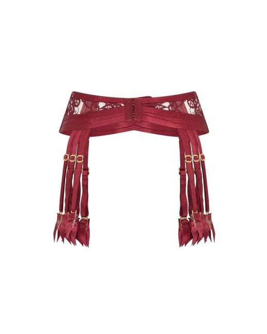 Agent Provocateur Red Dioni Suspender