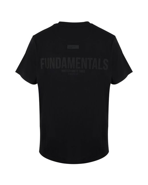 Firetrap Black Puff Print Oversized T-Shirt for men
