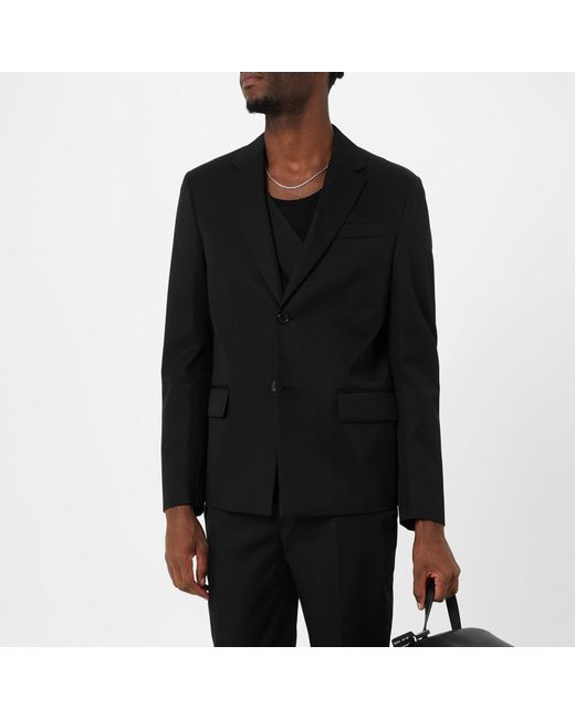 Off-White c/o Virgil Abloh Black Off Ow Embroidered Blazer for men