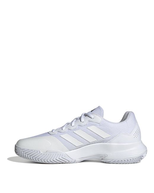 Adidas White Gamecourt Tennis Shoes for men