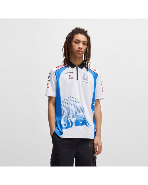 HUGO Blue Boss Bull F1 Short Sleeve Polo Shirt (2025) for men