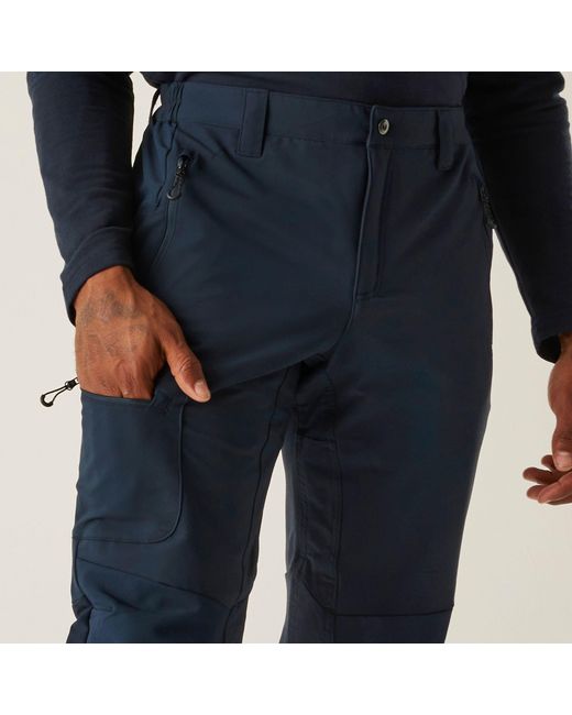 Regatta Blue Prolite Softshell Stretch Trousers for men