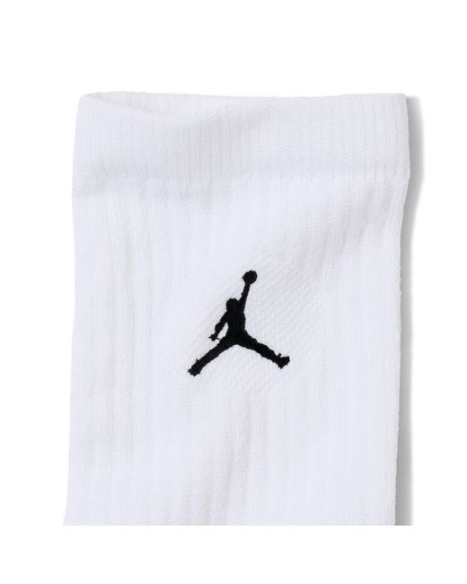 Nike White Everyday Crew Socks (3 Pairs)