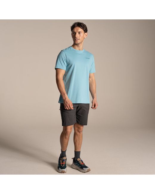 Craghoppers Blue Lucent Ii Travel T-Shirt for men