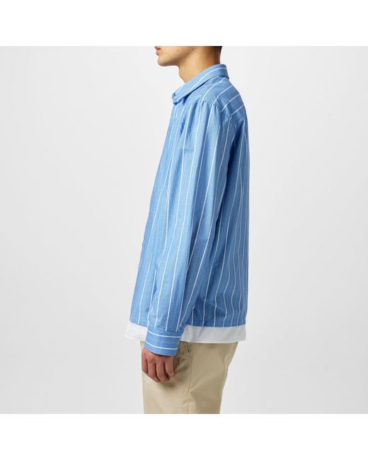Neil Barrett Blue Double Shirt for men