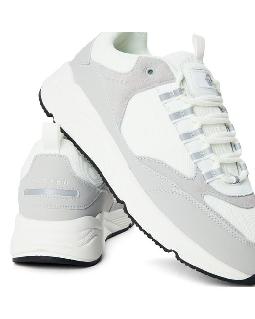 Unseen White Clarn Run Trainers for men