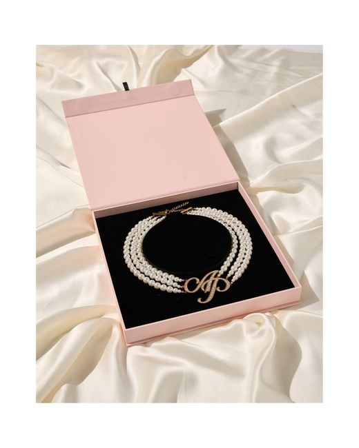Agent Provocateur White Britt Pearl Necklace