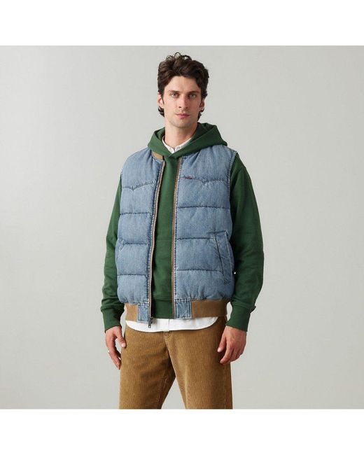 Levi's Blue Levi's Wstrn Puff Vst for men