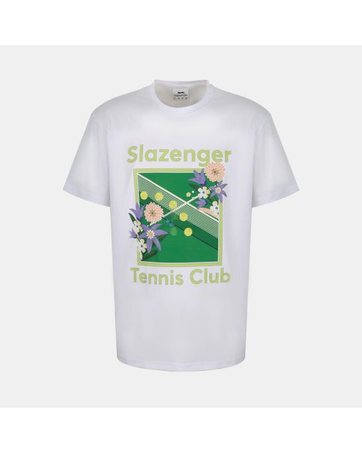 Slazenger 1881 Green Slaz Tennis Club Regular Fit T-Shirt for men