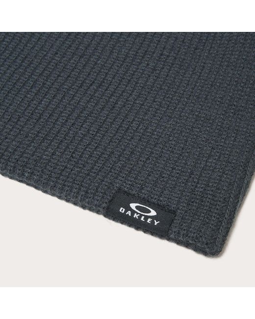 Oakley Blue Backbone Ribbed Polyacrylic Beanie for men