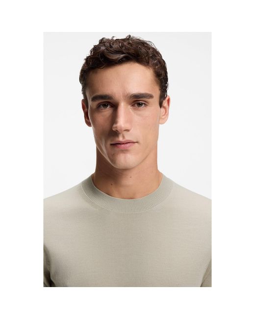 Boss Natural Knitted Short Sleeve Top (Umauro) for men
