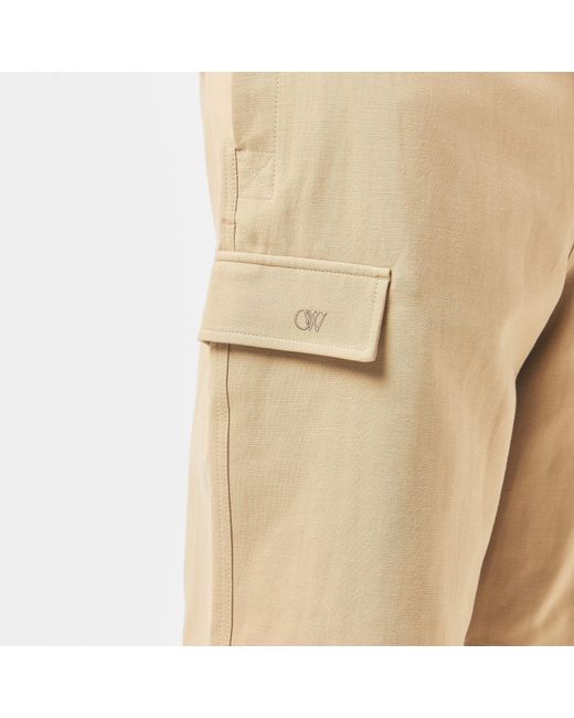 Off-White c/o Virgil Abloh Natural Relaxed Fit Cargo Shorts for men