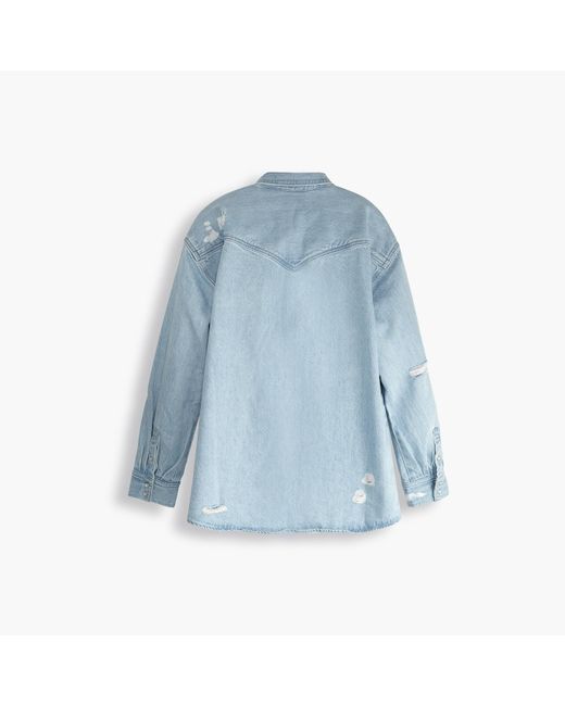 Levi's Blue Dorsey Xl Western Shirt