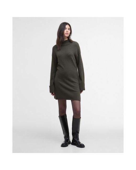 Barbour Black Lana Knitted Mini Dress