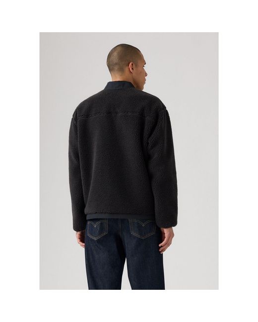 Levi's Black Full-Zip Insulated Sherpa Jacket for men