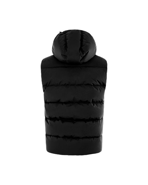 Pyrenex Black Spoutnic Water Resistant Duck Down Hooded Gilet for men
