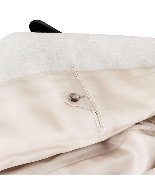 Without Prejudice Natural Frith Slim Fit Linen Jacket for men