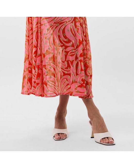 Never Fully Dressed Red Eliza Swirl A-Line Dress