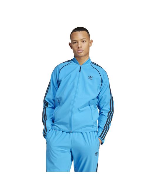 Adidas Originals Blue Sst Bonded Track Top for men