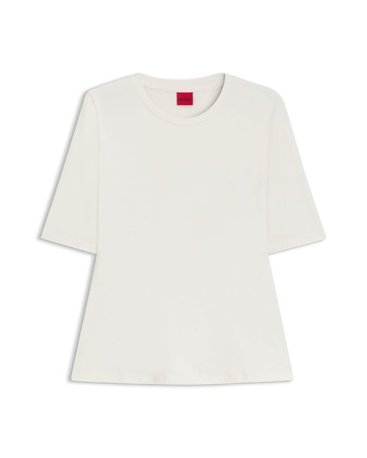 HUGO White Darnelia 10259804 01 T-Shirt