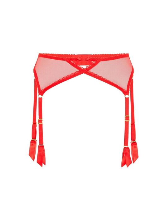 Agent Provocateur Red Fia Suspender