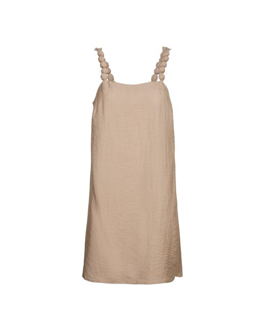 Vero Moda Brown Evalina Slip Dress
