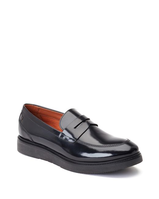 Base London Black Sid Penny Loafer for men