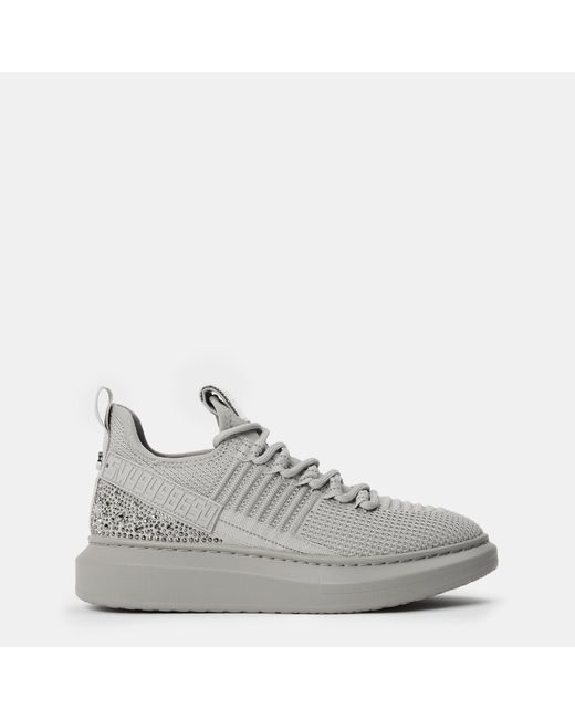 Steve Madden Gray Glorya Low-Top Trainers