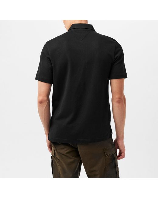 Tommy Hilfiger Black Short Sleeve Plain Shirt for men