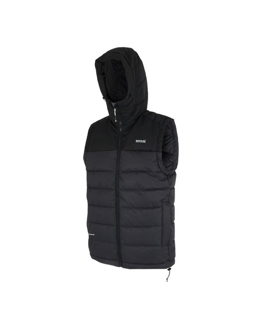 Regatta Black Aldthorn Bodywarmer Water-Repellent Insulated Sleeveless Gilet for men