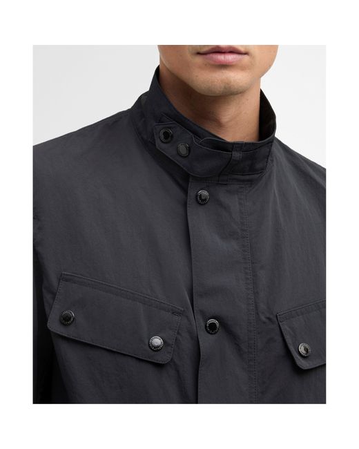 Barbour Blue Modern Duke Showerproof Jacket for men