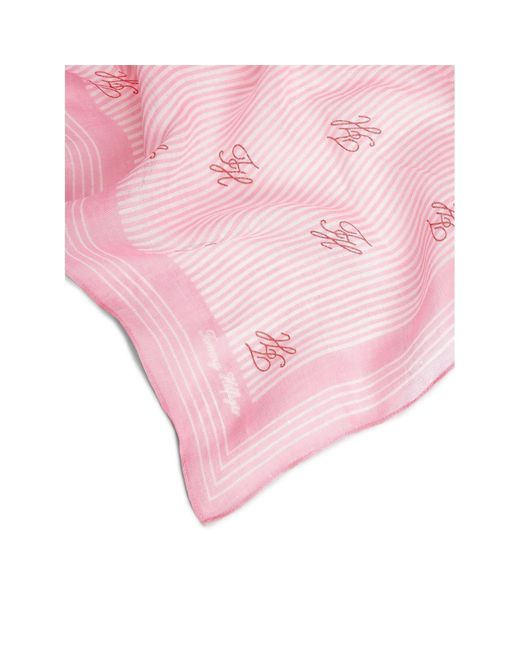 Tommy Hilfiger Pink Lightweight Scarf