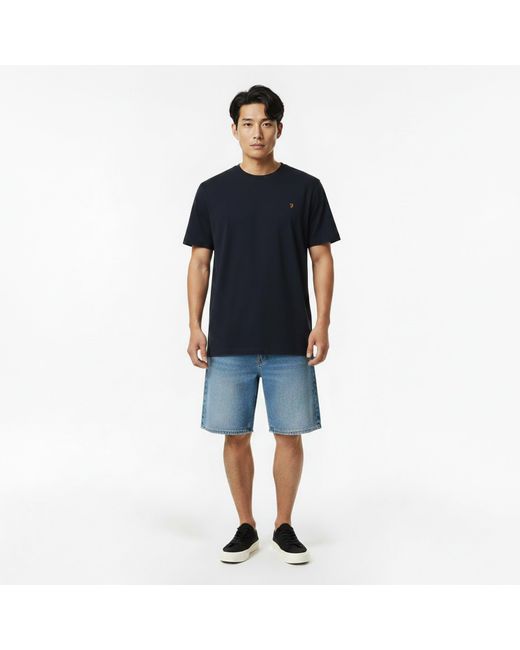 Farah Blue Harrow Ss T-Shirt for men