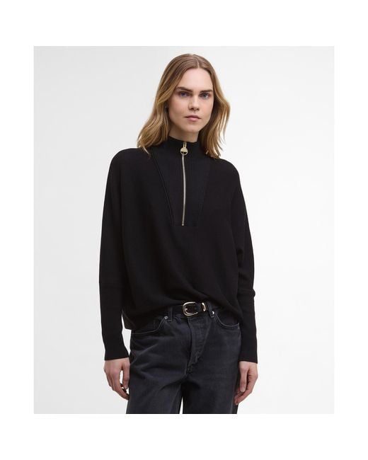 Barbour Black Lola Knit Jumper