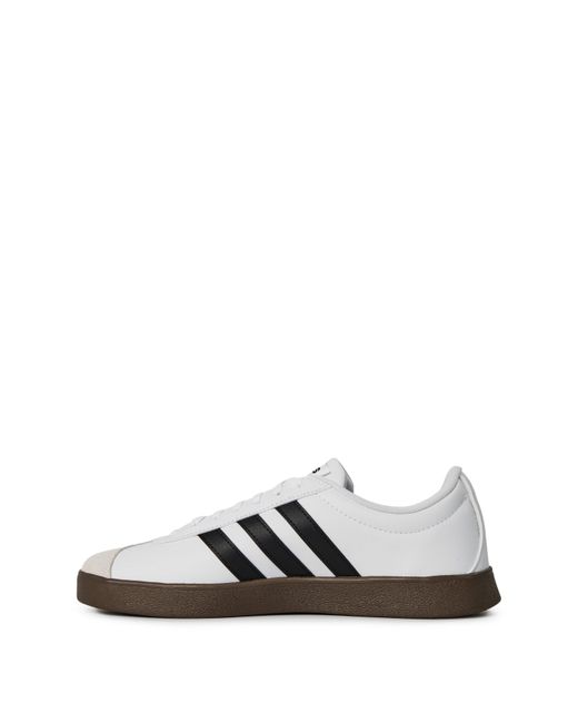 Adidas White Vl Court Base Shoes