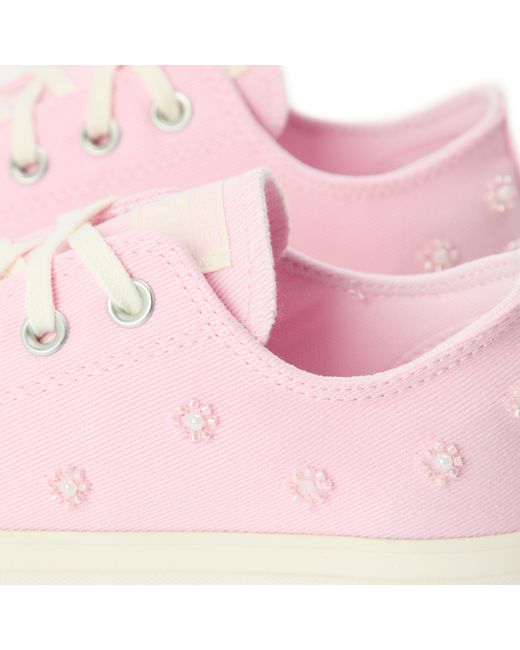 Converse Pink Chuck Taylor All Star Platform Canvas Low Top Shoes