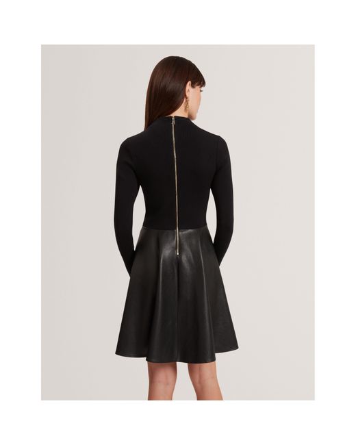 Ted Baker Black Faux Mini Dress