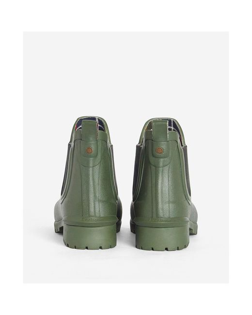 Barbour Green Wilton Chelsea Wellington Boots