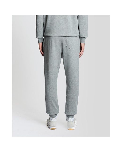 Lyle & Scott Gray Lyle & Scott Cotton Slim Sweatpant for men