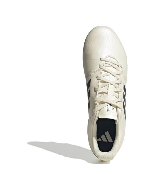 Adidas White Adizero Rs15 Rise Soft Ground Rugby Boots