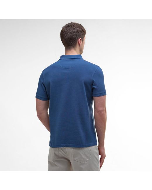 Barbour Blue Sports Polo Shirt for men