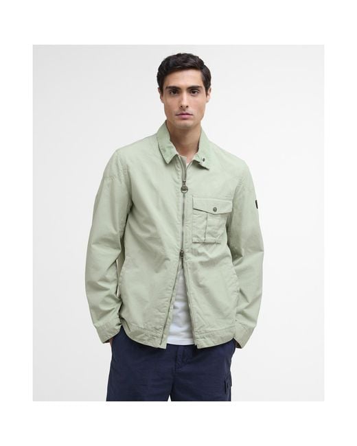 Barbour Green B.Intense Tarnett Structured Zip Harrington Jacket for men