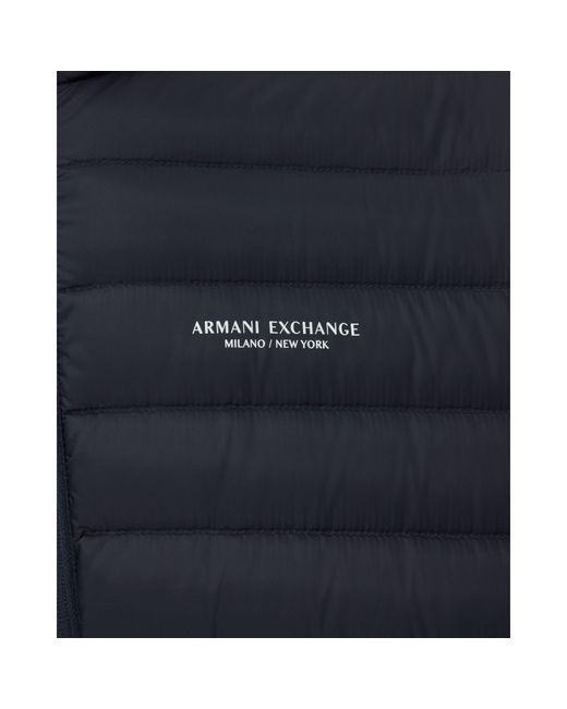 ARMANI EXCHANGE Blue Down Medium Puffer Jacket for men